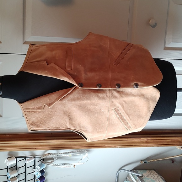 Leather Vest.